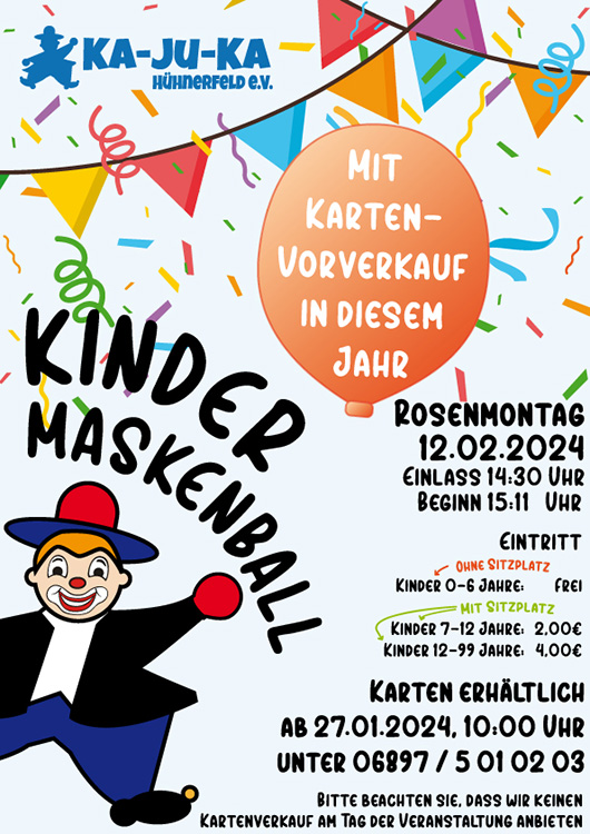 Kindermaskenball 2024